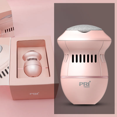 Multifunctional electric foot file grinder with vacuum absorption and 2 diamond grinding heads for callus removal