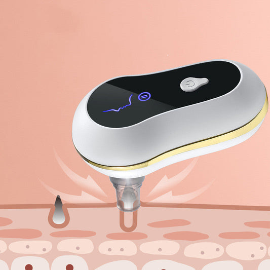 Electric suction blackhead remover kit with 3-level adjustable vacuum pore cleanser in red and white USB model