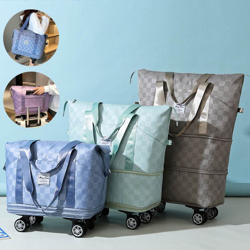 Large capacity women's travel bag with dry wet separation in multiple colors