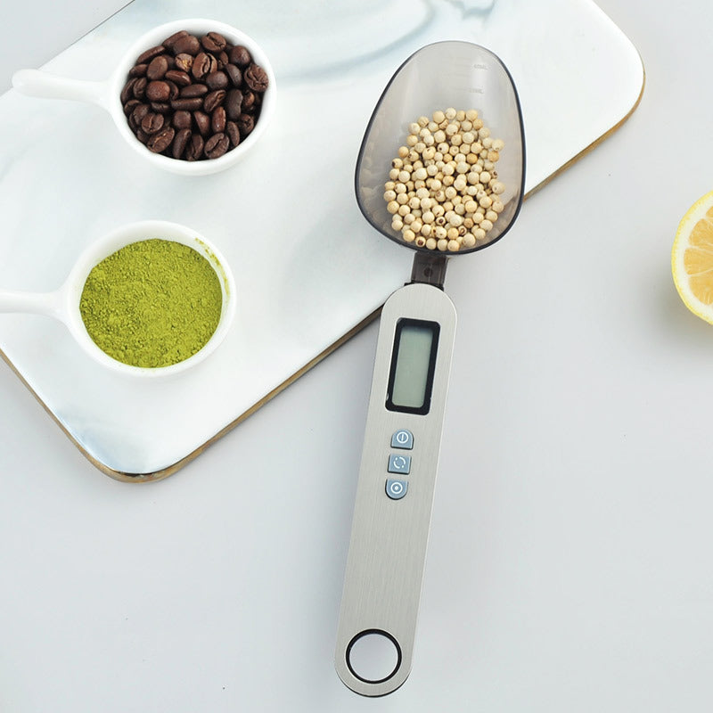 Electronic measuring spoon scale with digital display 0.3g to 500g range large and small spoon for kitchen and baking