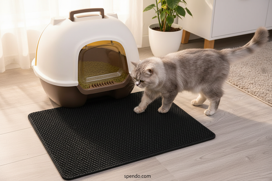 Cat Litter All Over Your Floor? This Mat Stops It.