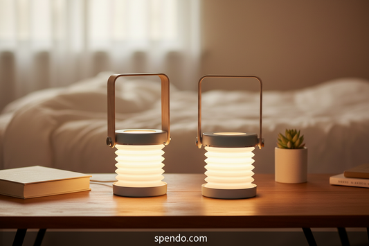 Foldable LED Lamp & Lantern: One Light, Two Ways to Use It