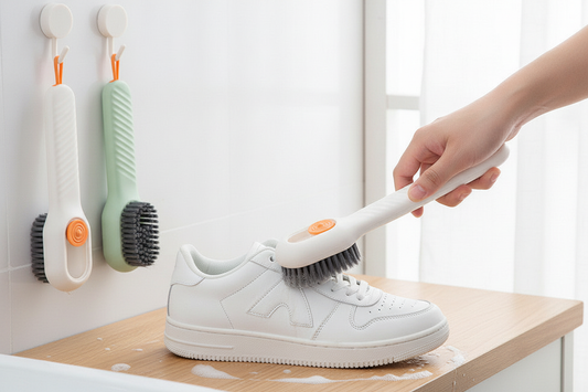 The Easiest Way to Clean Shoes at Home: Does a Soap-Dispensing Brush Actually Work?