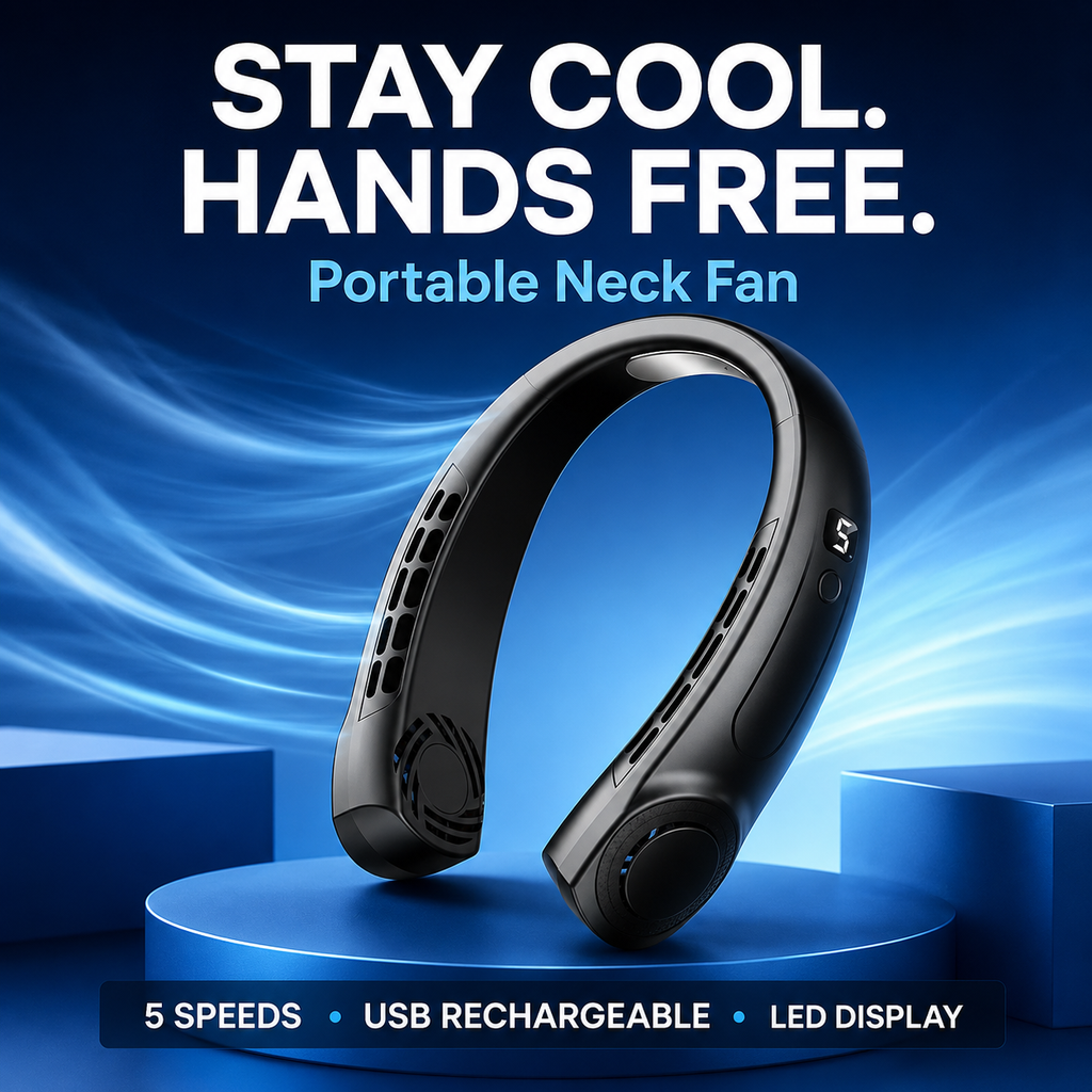 Hands-Free Portable Neck Fan